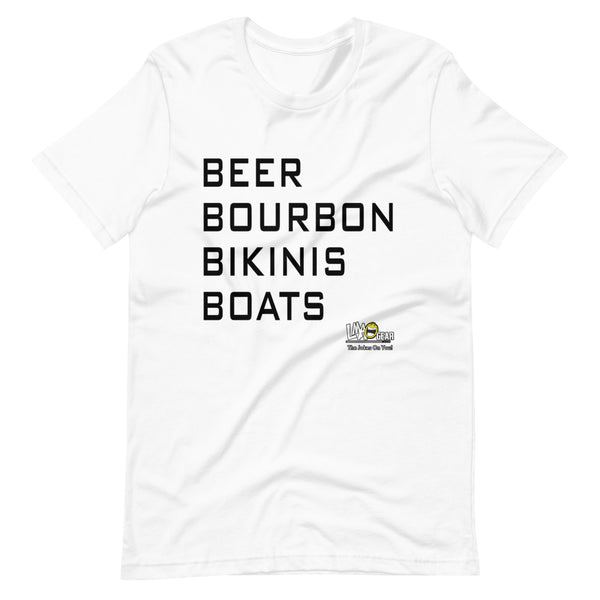 Beer Bourbon Bikinis Boating T-Shirt