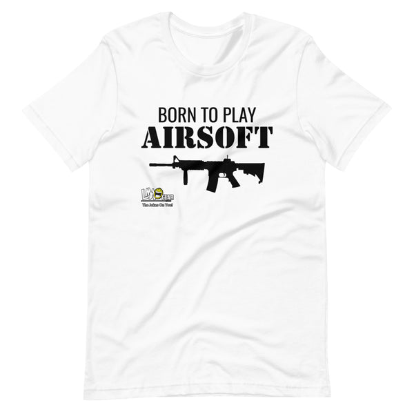 Born To Play Black Airsoft T-Shirt