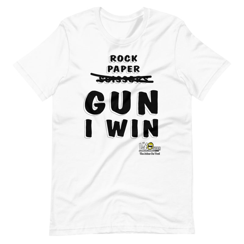 Rock Paper Gun I Win Political T-Shirt