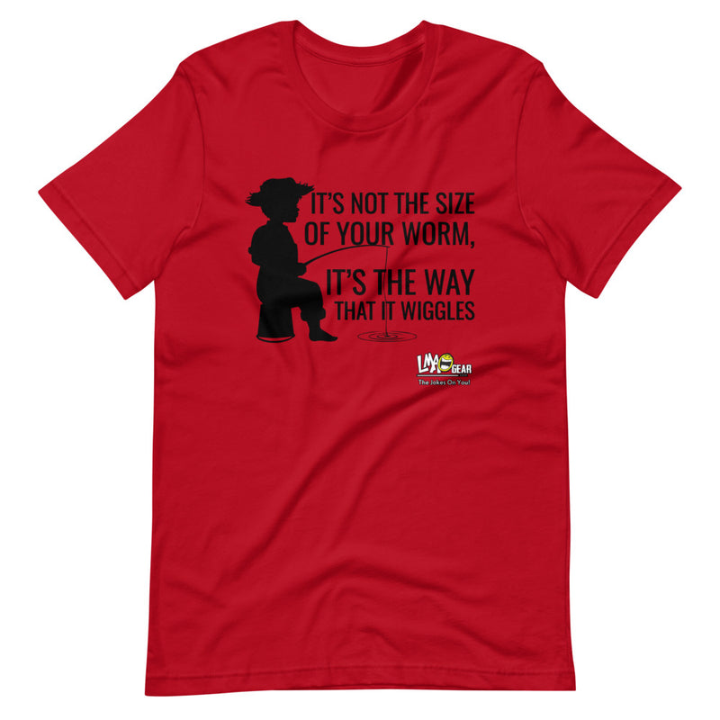 It's Not The Size Of Your Worm Fishing T-Shirt